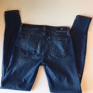 Kut from the Kloth Mia Women's Classy Chic Distressed Blue Jeans Size 4